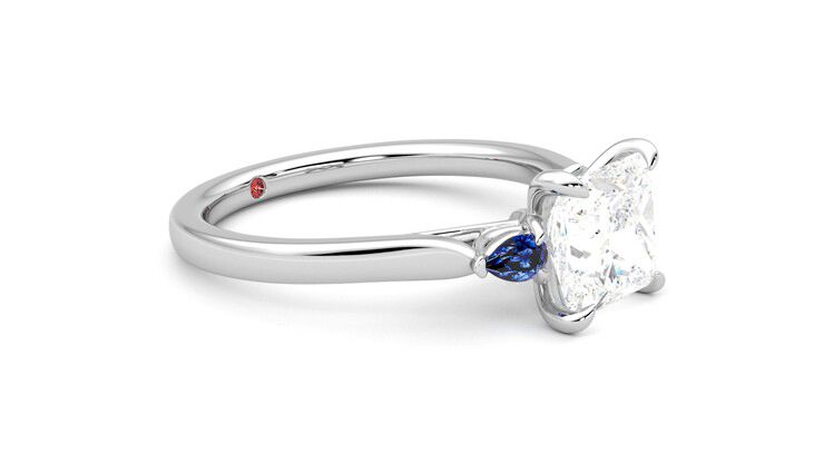 Taylor & Hart Faith Princess Engagement Ring 360 degree image 7