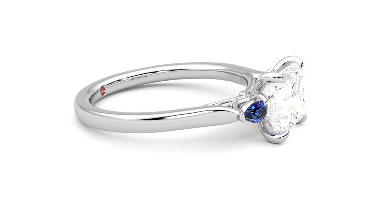Taylor & Hart Faith Princess Engagement Ring 360 degree image 8