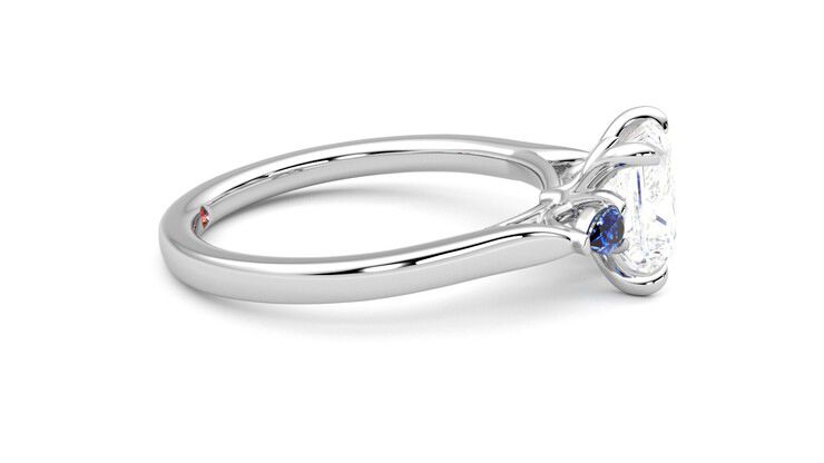 Taylor & Hart Faith Princess Engagement Ring 360 degree image 9