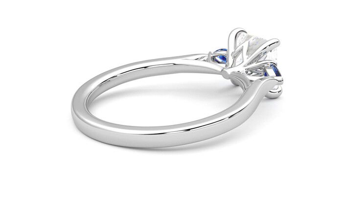 Taylor & Hart Faith Princess Engagement Ring 360 degree image 12