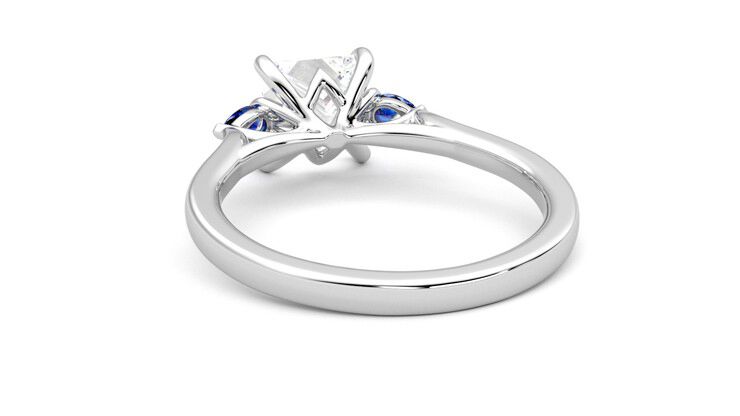 Taylor & Hart Faith Princess Engagement Ring 360 degree image 16