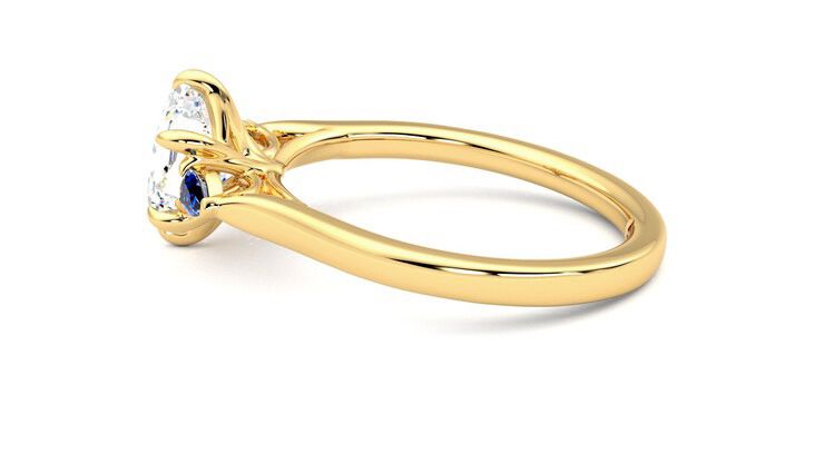 Taylor & Hart Faith Hexagonal Engagement Ring 360 degree image 20