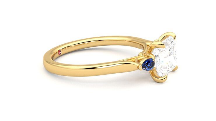 Taylor & Hart Faith Princess Engagement Ring 360 degree image 8