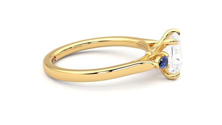 Taylor & Hart Faith Princess Engagement Ring 360 degree image 9