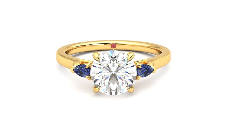 Taylor & Hart Faith Round Engagement Ring 360 degree image 0