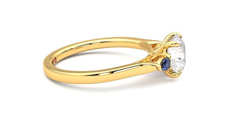 Taylor & Hart Faith Round Engagement Ring 360 degree image 9