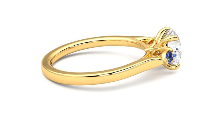 Taylor & Hart Faith Round Engagement Ring 360 degree image 10
