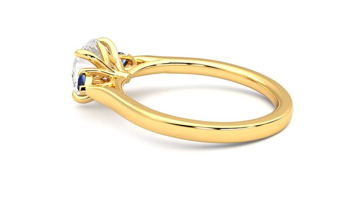 Taylor & Hart Faith Round Engagement Ring 360 degree image 19