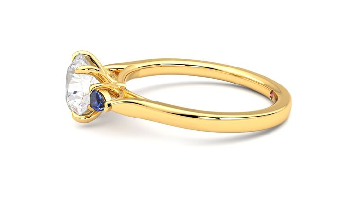 Taylor & Hart Faith Round Engagement Ring 360 degree image 21