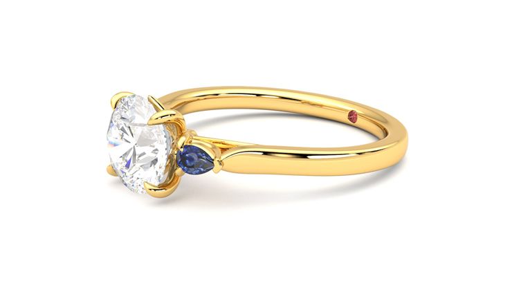 Taylor & Hart Faith Round Engagement Ring 360 degree image 23