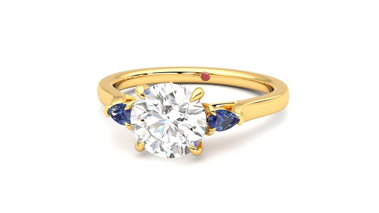 Taylor & Hart Faith Round Engagement Ring 360 degree image 27