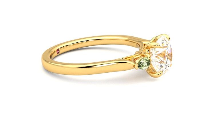 Taylor & Hart Faith Round Engagement Ring 360 degree image 8