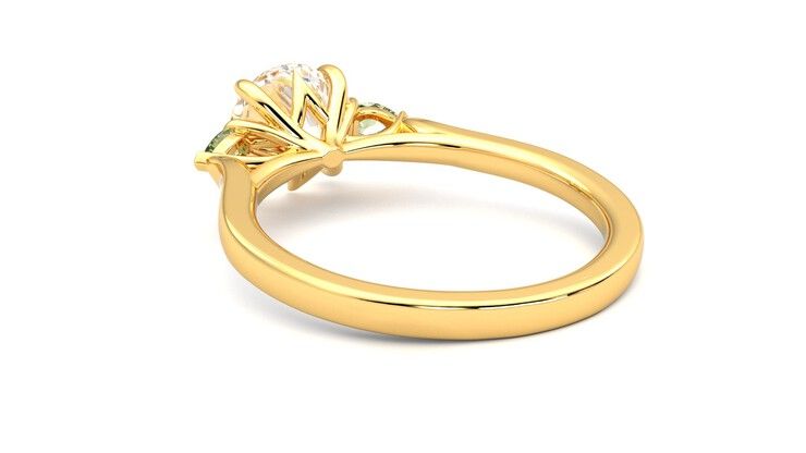 Taylor & Hart Faith Round Engagement Ring 360 degree image 17