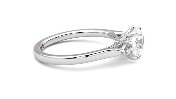Taylor & Hart Faith Round Engagement Ring 360 degree image 9
