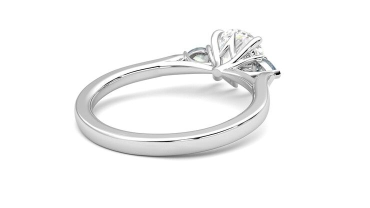 Taylor & Hart Faith Round Engagement Ring 360 degree image 13