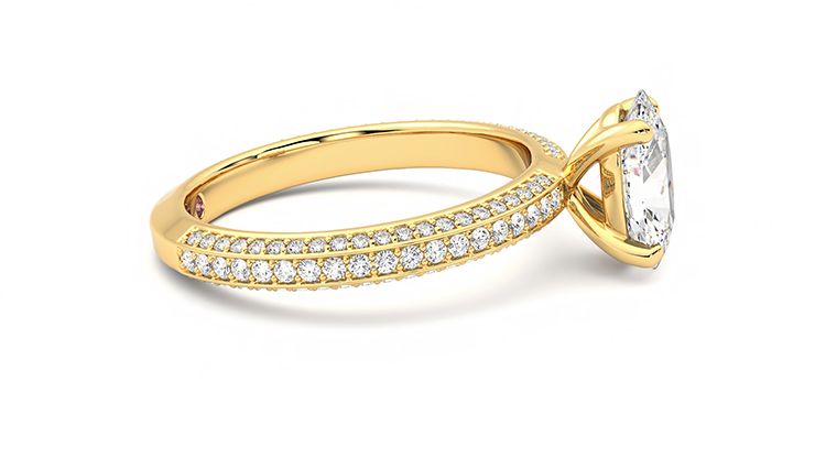 Taylor & Hart Halcyon Oval Engagement Ring 360 degree image 9