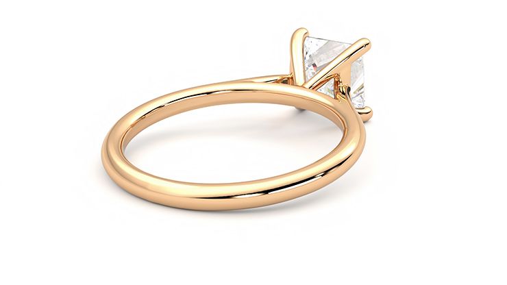 Taylor & Hart Hope Princess Engagement Ring 360 degree image 13