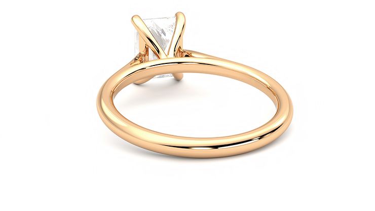 Taylor & Hart Hope Radiant Engagement Ring 360 degree image 16