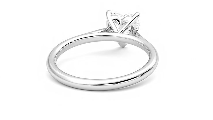 Taylor & Hart Hope Heart Engagement Ring 360 degree image 14