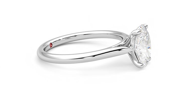 Taylor & Hart Hope Oval Engagement Ring 360 degree image 8