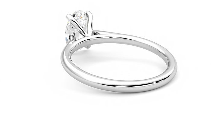 Taylor & Hart Hope Oval Engagement Ring 360 degree image 17
