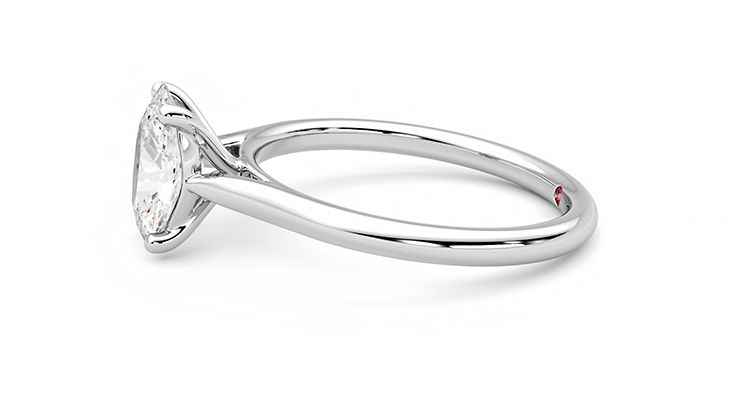 Taylor & Hart Hope Oval Engagement Ring 360 degree image 21