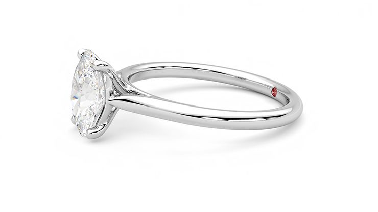 Taylor & Hart Hope Oval Engagement Ring 360 degree image 22