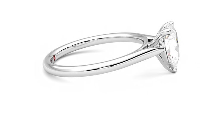 Taylor & Hart Hope Pear Engagement Ring 360 degree image 9