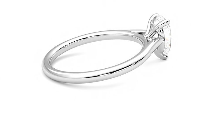 Taylor & Hart Hope Pear Engagement Ring 360 degree image 11