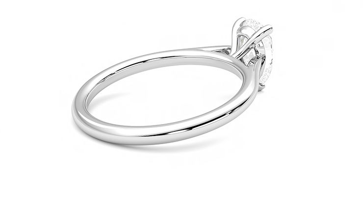 Taylor & Hart Hope Pear Engagement Ring 360 degree image 12