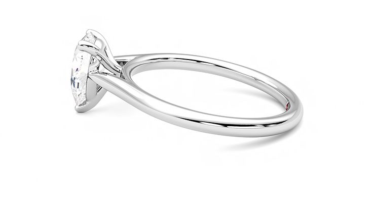 Taylor & Hart Hope Pear Engagement Ring 360 degree image 20