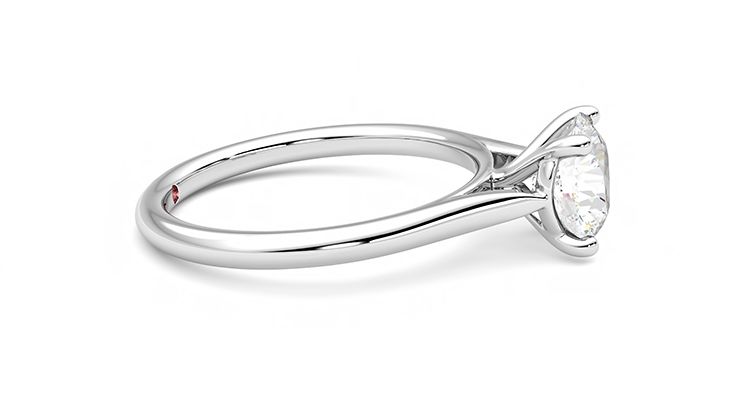 Taylor & Hart Hope Round Engagement Ring 360 degree image 9