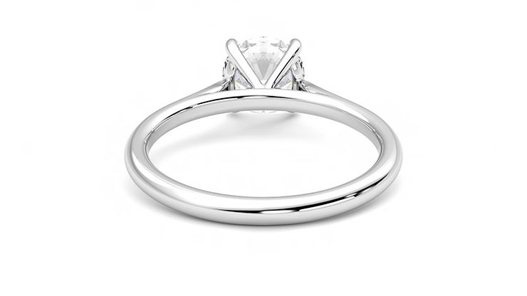 Taylor & Hart Hope Round Engagement Ring 360 degree image 15