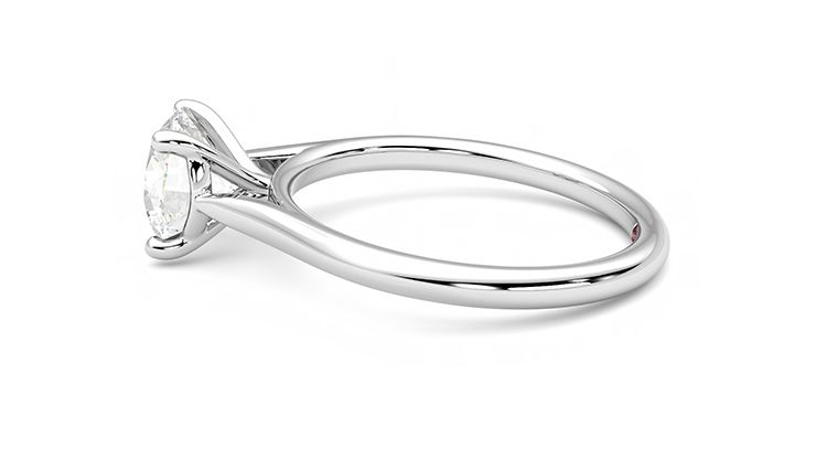 Taylor & Hart Hope Round Engagement Ring 360 degree image 20