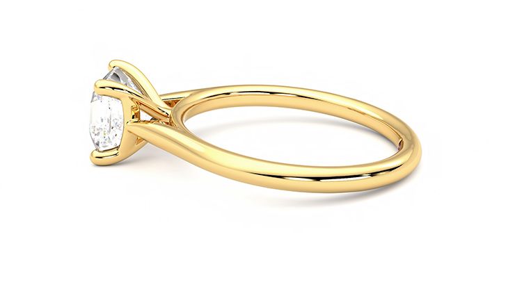 Taylor & Hart Hope Asscher Engagement Ring 360 degree image 20