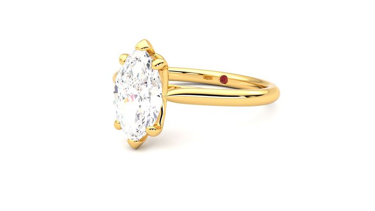 Taylor & Hart Hope Marquise Engagement Ring 360 degree image 25