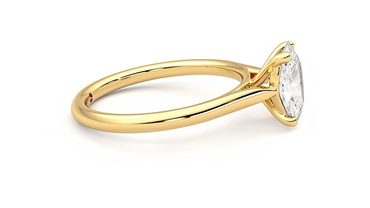 Taylor & Hart Hope Oval Engagement Ring 360 degree image 9