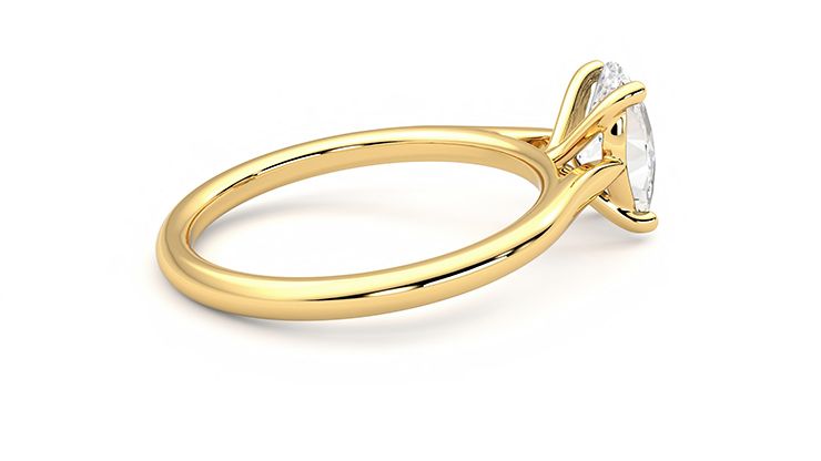 Taylor & Hart Hope Oval Engagement Ring 360 degree image 11