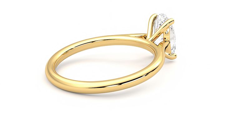 Taylor & Hart Hope Oval Engagement Ring 360 degree image 12