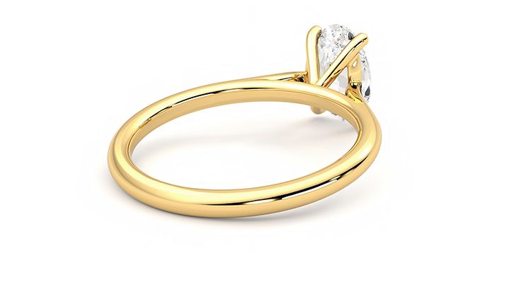 Taylor & Hart Hope Oval Engagement Ring 360 degree image 13