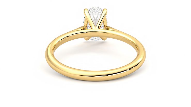 Taylor & Hart Hope Oval Engagement Ring 360 degree image 15