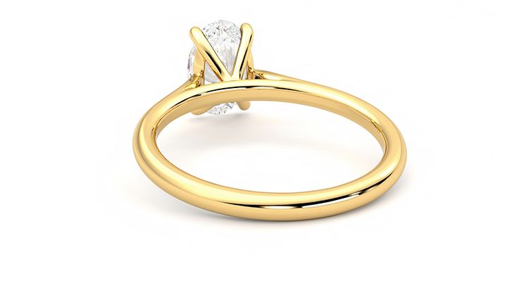 Taylor & Hart Hope Oval Engagement Ring 360 degree image 16