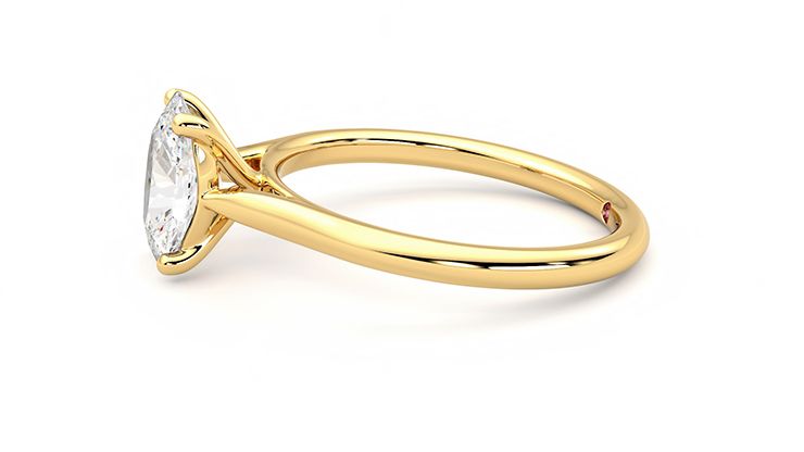 Taylor & Hart Hope Oval Engagement Ring 360 degree image 21