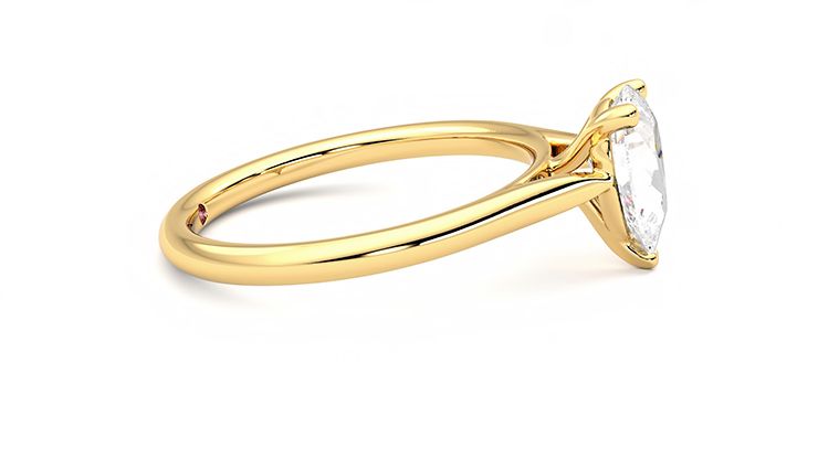 Taylor & Hart Hope Pear Engagement Ring 360 degree image 9