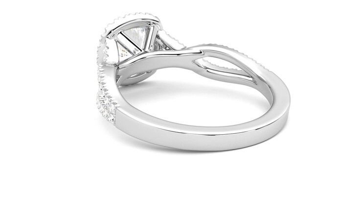 Taylor & Hart Infinity Round Engagement Ring 360 degree image 17