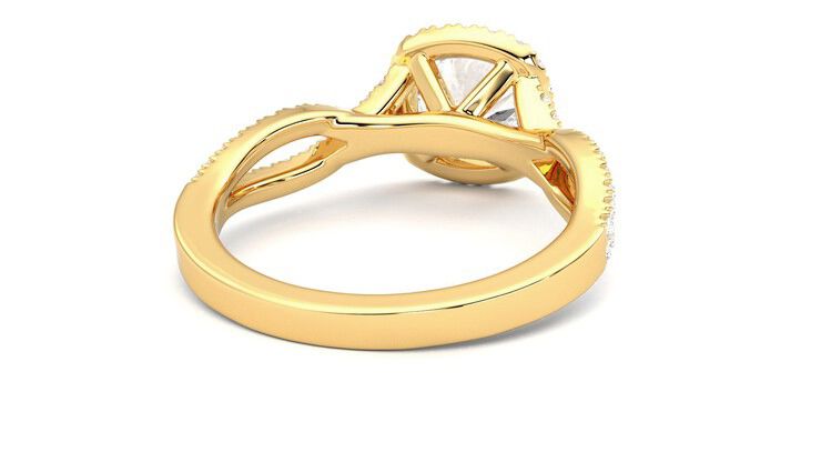 Taylor & Hart Infinity Round Engagement Ring 360 degree image 14