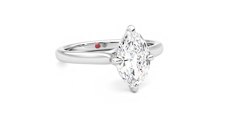 Taylor & Hart Joy Marquise Engagement Ring 360 degree image 4