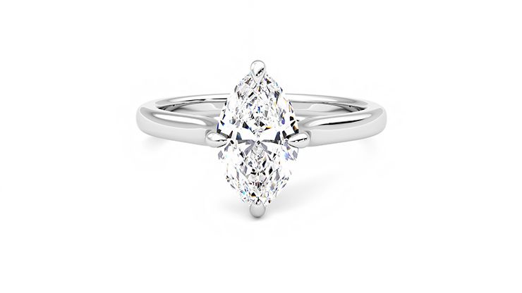 Taylor & Hart Joy Marquise Engagement Ring 360 degree image 29