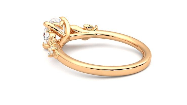 Taylor & Hart Lierre Round Engagement Ring 360 degree image 18