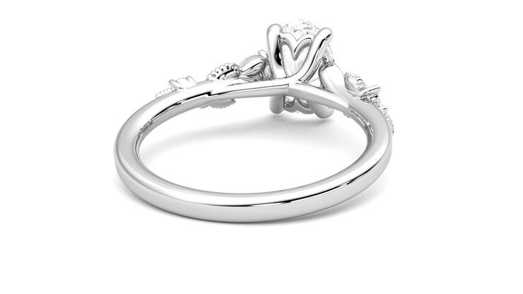 Taylor & Hart Lierre Oval Engagement Ring 360 degree image 14
